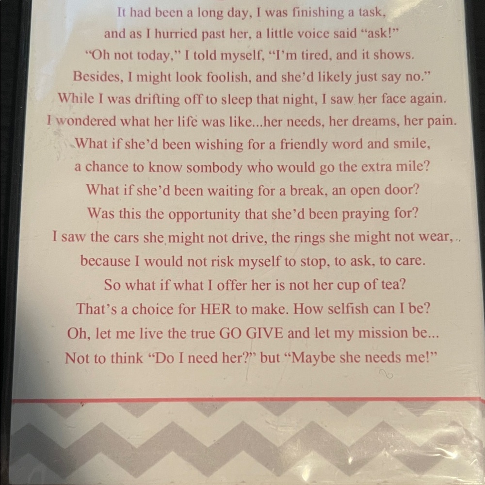 25ct Maybe She Needs Me Quote Card - Pink & Gray - Picture 5 of 5